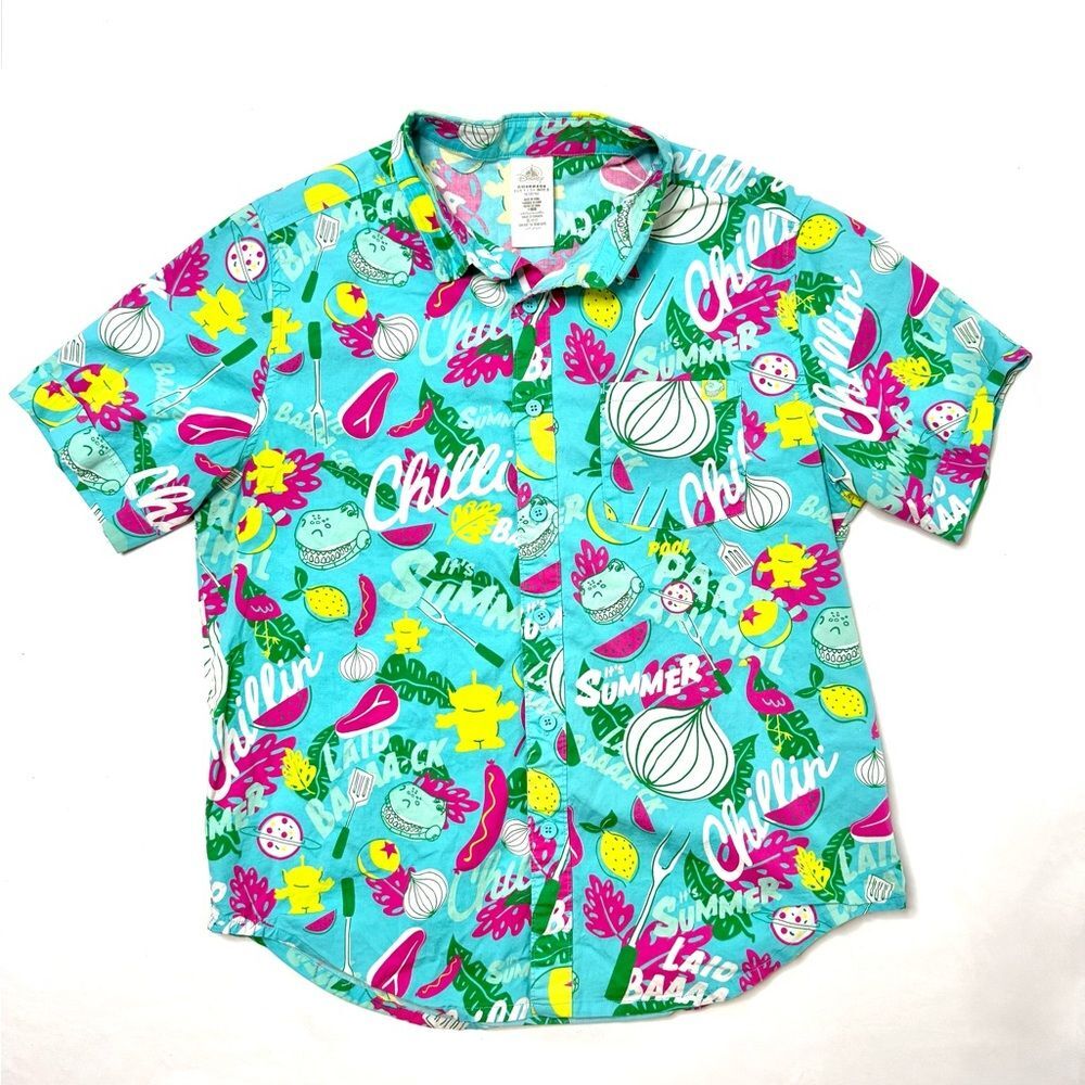 Disney Toy Story Tropical Leaf Print Shirt